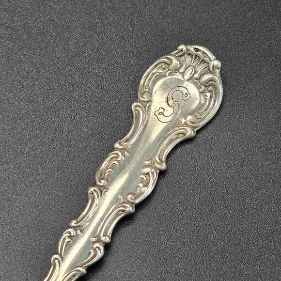 Antique Whiting Fork Sterling Silver Ornate Olive Pickle Seafood Oyster S CT36E - Picture 5 of 11